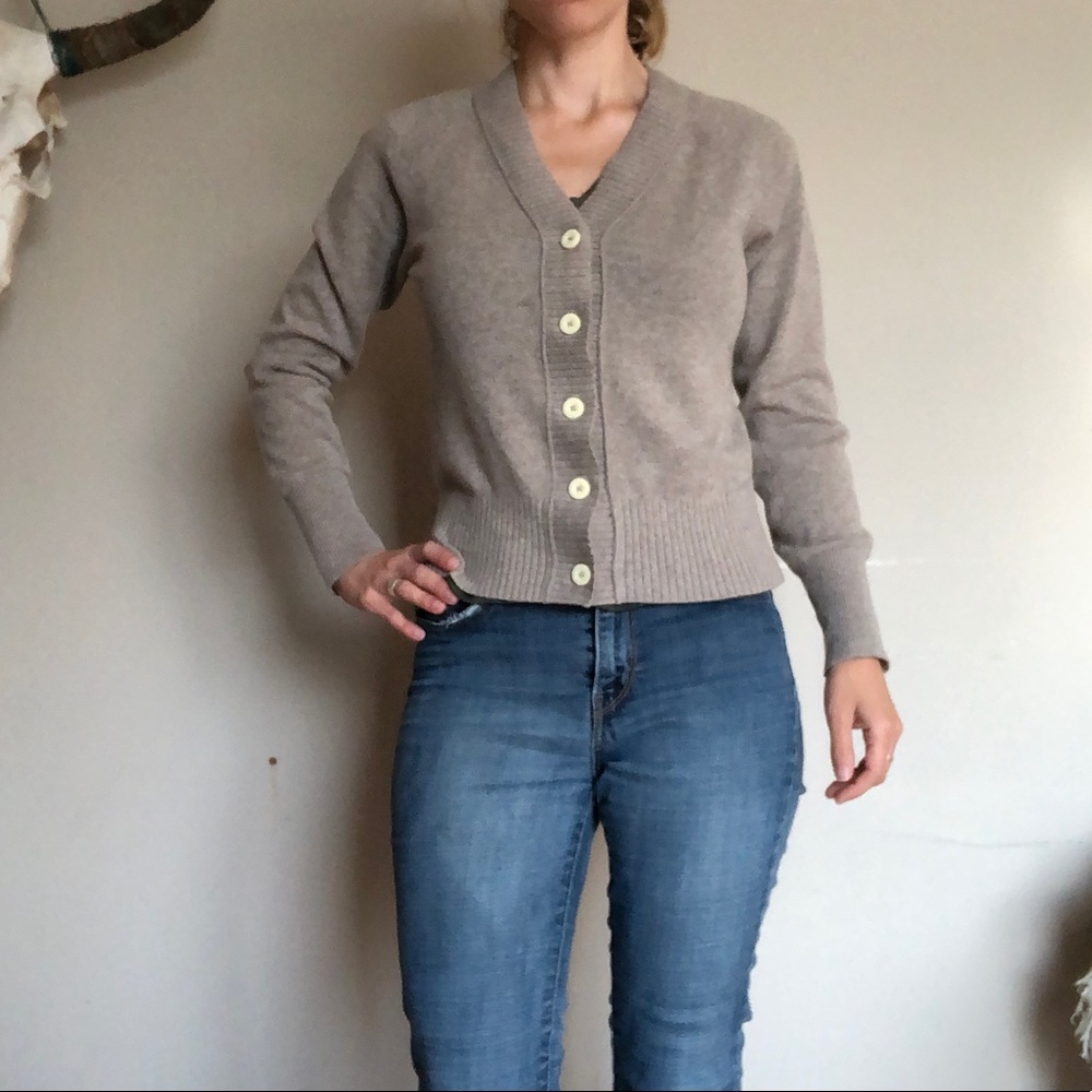 Everlane recashmere cardigan gray xs
